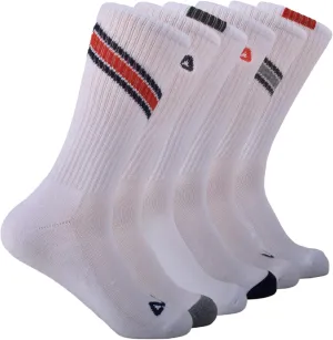 Fila Men's Striped Half Cushion Crew Socks