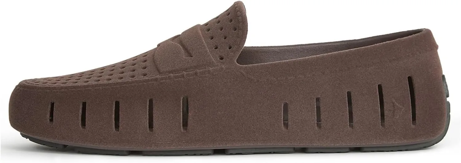Floafers Men's Country Club Driver Faux Suede Boat Shoe