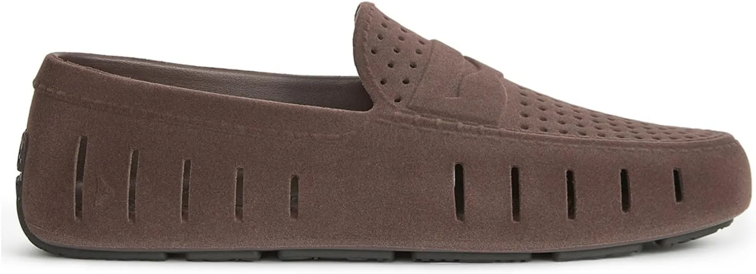 Floafers Men's Country Club Driver Faux Suede Boat Shoe