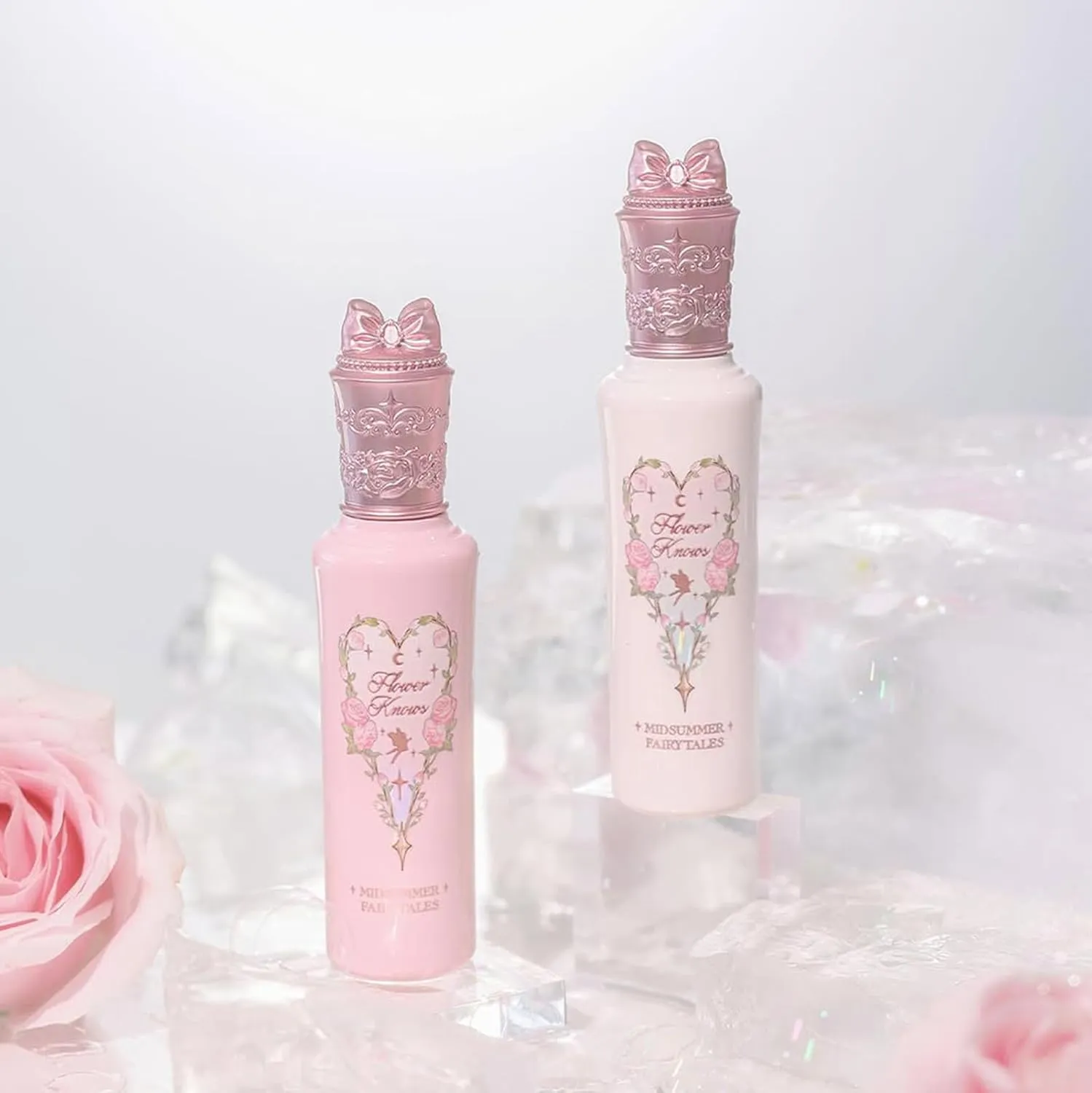 Flower Knows Midsummer Fairytales Liquid Highlighter,Shimmering Face & Body Illuminator,Glow Finish,Blendable & Long-lasting Radiance for Women & Girls(01 Moonlight Swing)
