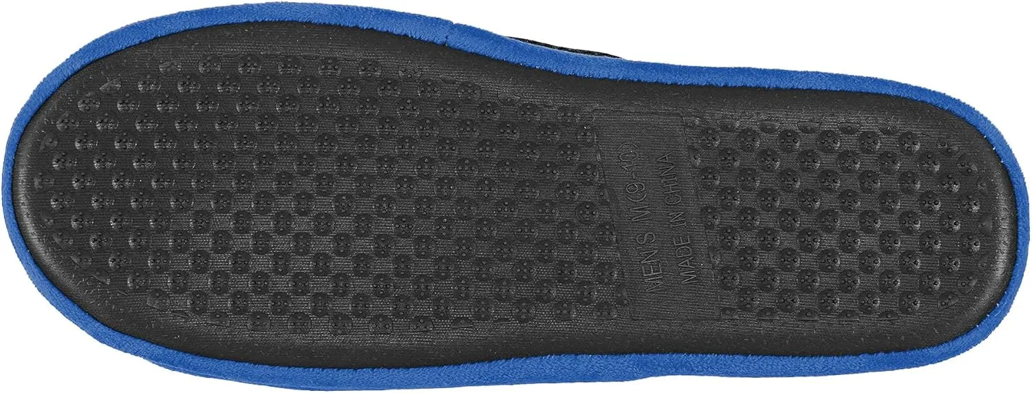 FOCO Men's NFL Team Logo Staycation Plush House Shoes Slide Slippers