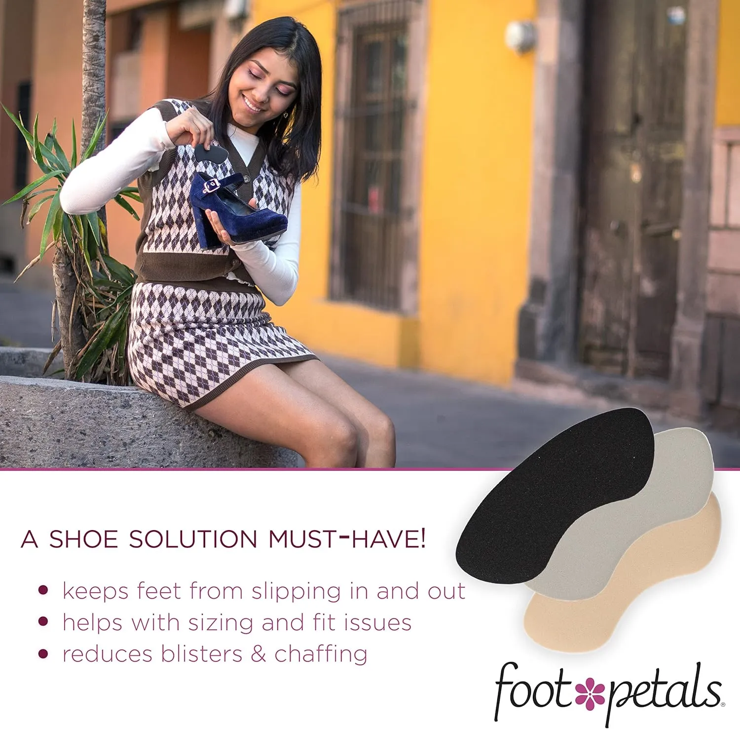 Foot Petals Womens Back of Heel Cushion
