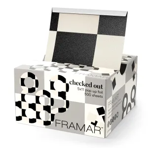 FRAMAR Checked Out Hair Foil – Hair Foils For Highlighting, Pop Up Foil For Hair Highlighting, Salon Foils For Hair Highlighting Kit, Long Hair Foils For Bleach, Salon Foils For Hair Stylist – 500