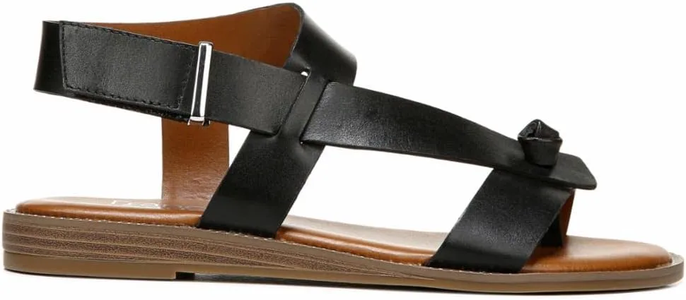 Franco Sarto Womens Glenni Ankle Strap Flat Sandals