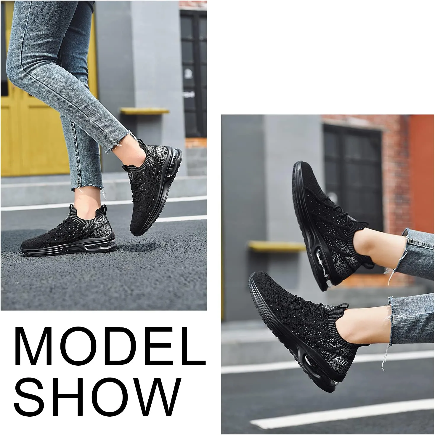 GANNOU Women's Air Athletic Running Shoes Fashion Sport Gym Jogging Tennis Fitness Sneaker US5.5-11