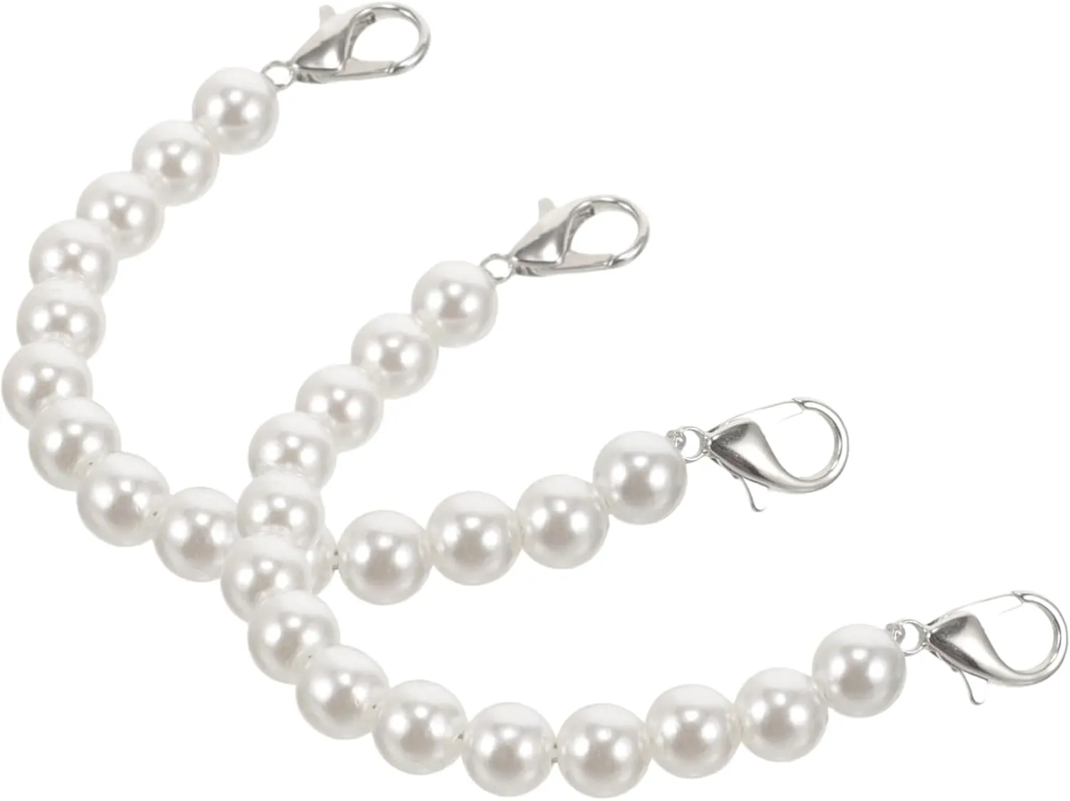 Gatuida 2Pcs Heel Shoe Straps for Women Pearls Strap Extenders for High Heels Versatile Straps for Slippers and Sandals Comfortable Fit Secure and Stylish