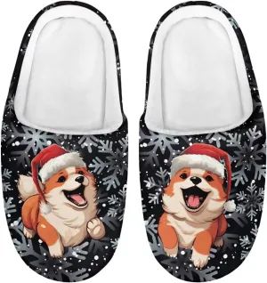 Girls Cute Animals House Slippers Kids Slip On Indoor Bedroom Memory Foam Slippers Size 9-14.5