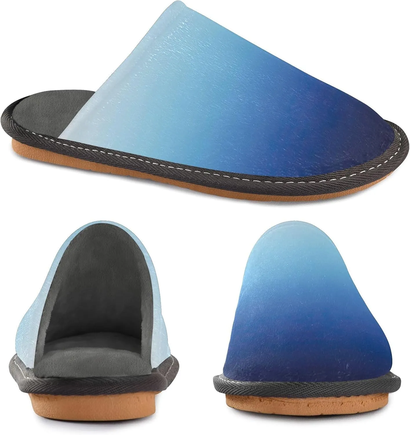 Gradient Travel Slippers Womens Houseshoes Womens Winter Slippers Home Slippers for Men