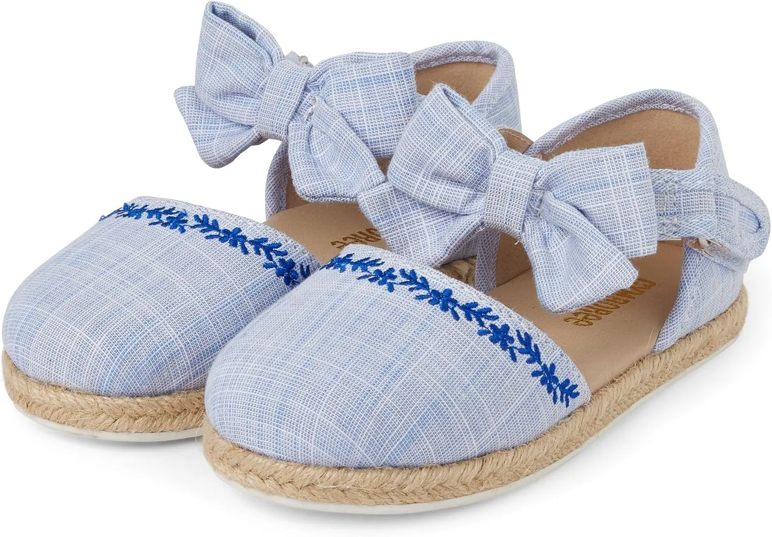 Gymboree Girls and Toddler Closed Toe Espadrille Flat With Ankle Strap