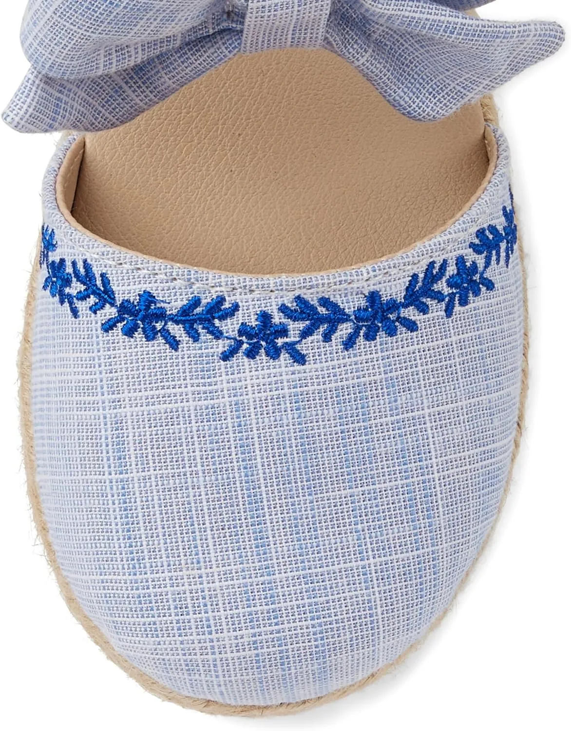 Gymboree Girls and Toddler Closed Toe Espadrille Flat With Ankle Strap