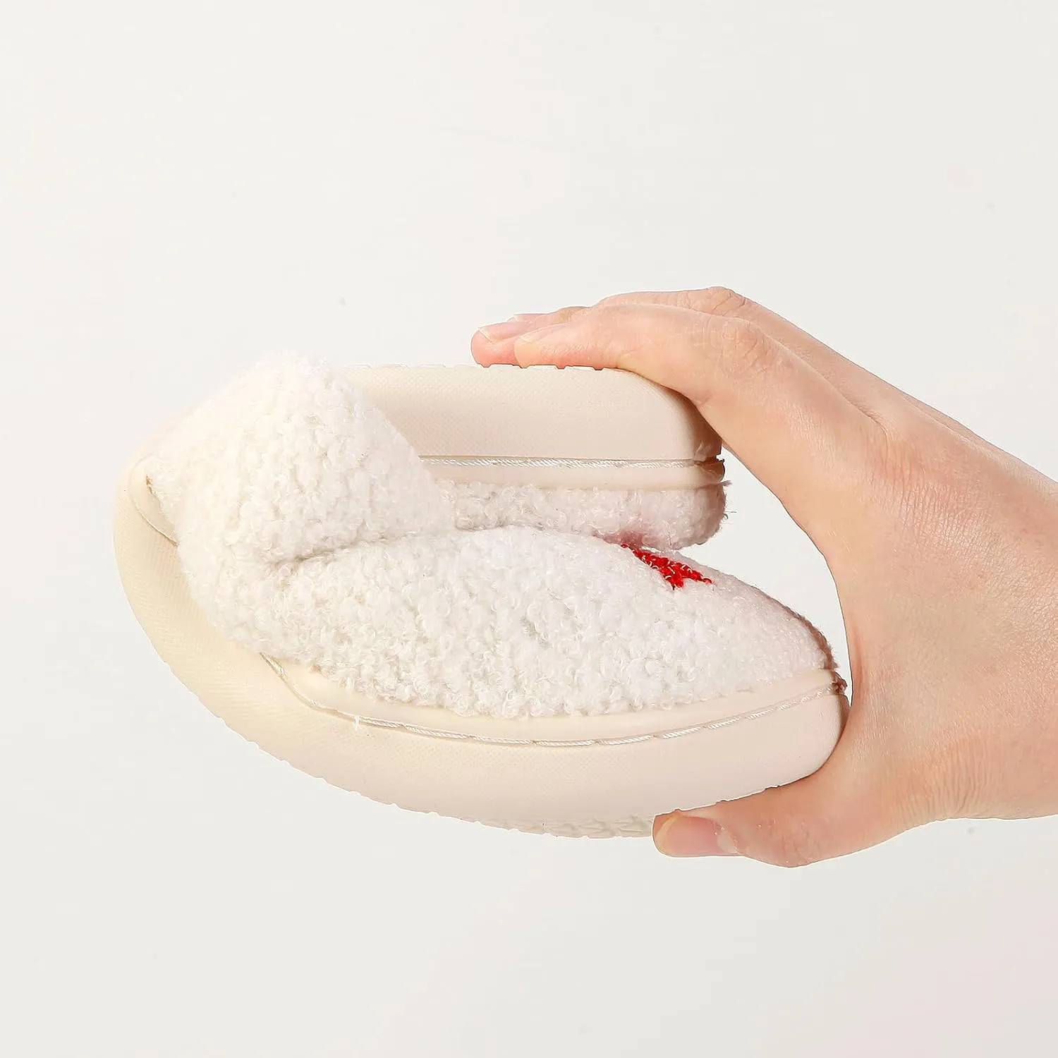 Halloween Pumpkin Slippers for Womens Mens Cute Cartoon Slippers Plush Warm Memory Foam Shoes
