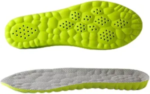 Height Increase Insoles for Men Wowen-4D Cloud Technology Insole-Super Soft Comfort Elevator Insoles, Memory Foam Heel Lift Inserts (Green, Lift 1.5CM/Men: US 8-12)