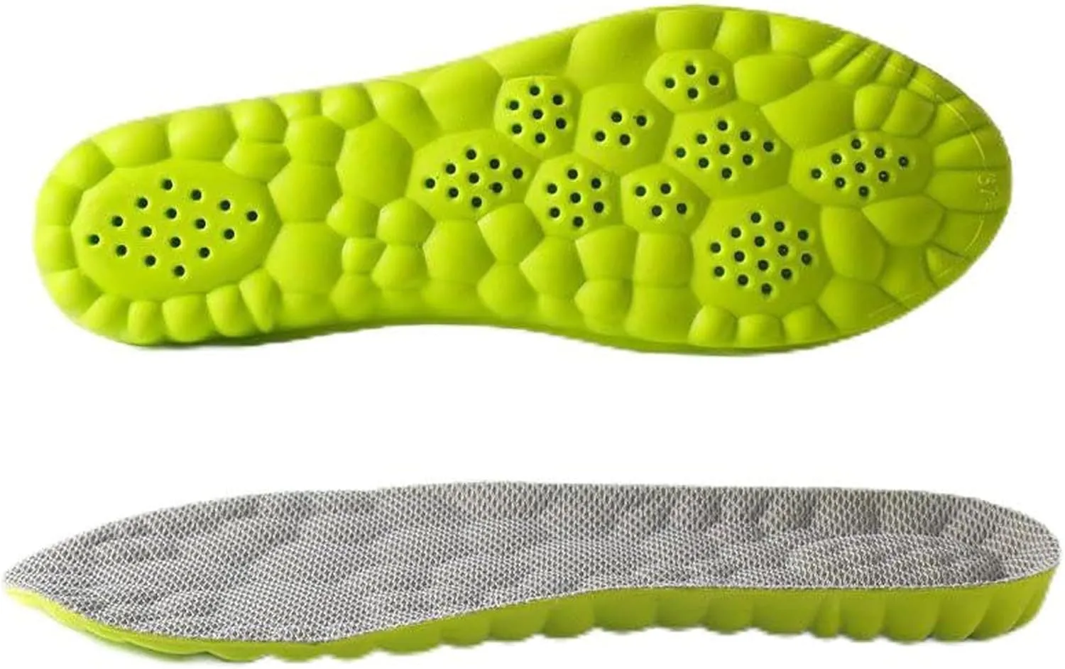 Height Increase Insoles for Men Wowen-4D Cloud Technology Insole-Super Soft Comfort Elevator Insoles, Memory Foam Heel Lift Inserts (Green, Lift 1.5CM/Men: US 8-12)
