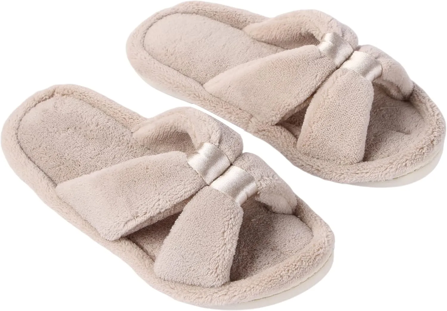 Home Slipper Women's Warm Cute Long Fleece Plush Indoor House SPA Slippers Clogs