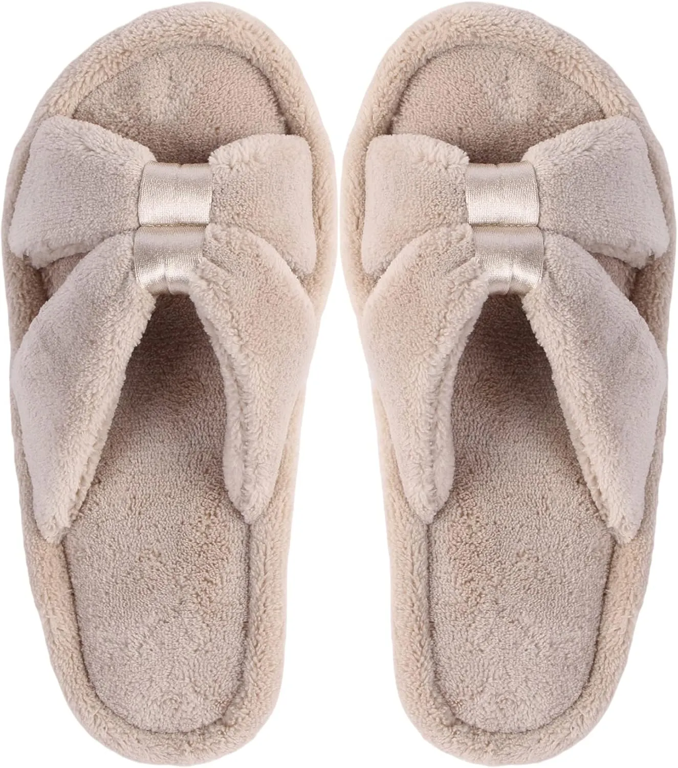 Home Slipper Women's Warm Cute Long Fleece Plush Indoor House SPA Slippers Clogs