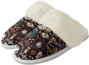 Howilath Fuzzy Slippers Women with Fur Edges House Shoes Bedroom Plush Slippers for Indoor & Outdoor