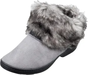 Isotoner Women's Recycled Microsuede Mallory Slipper, with Memory Foam and Indoor/Outdoor Sole