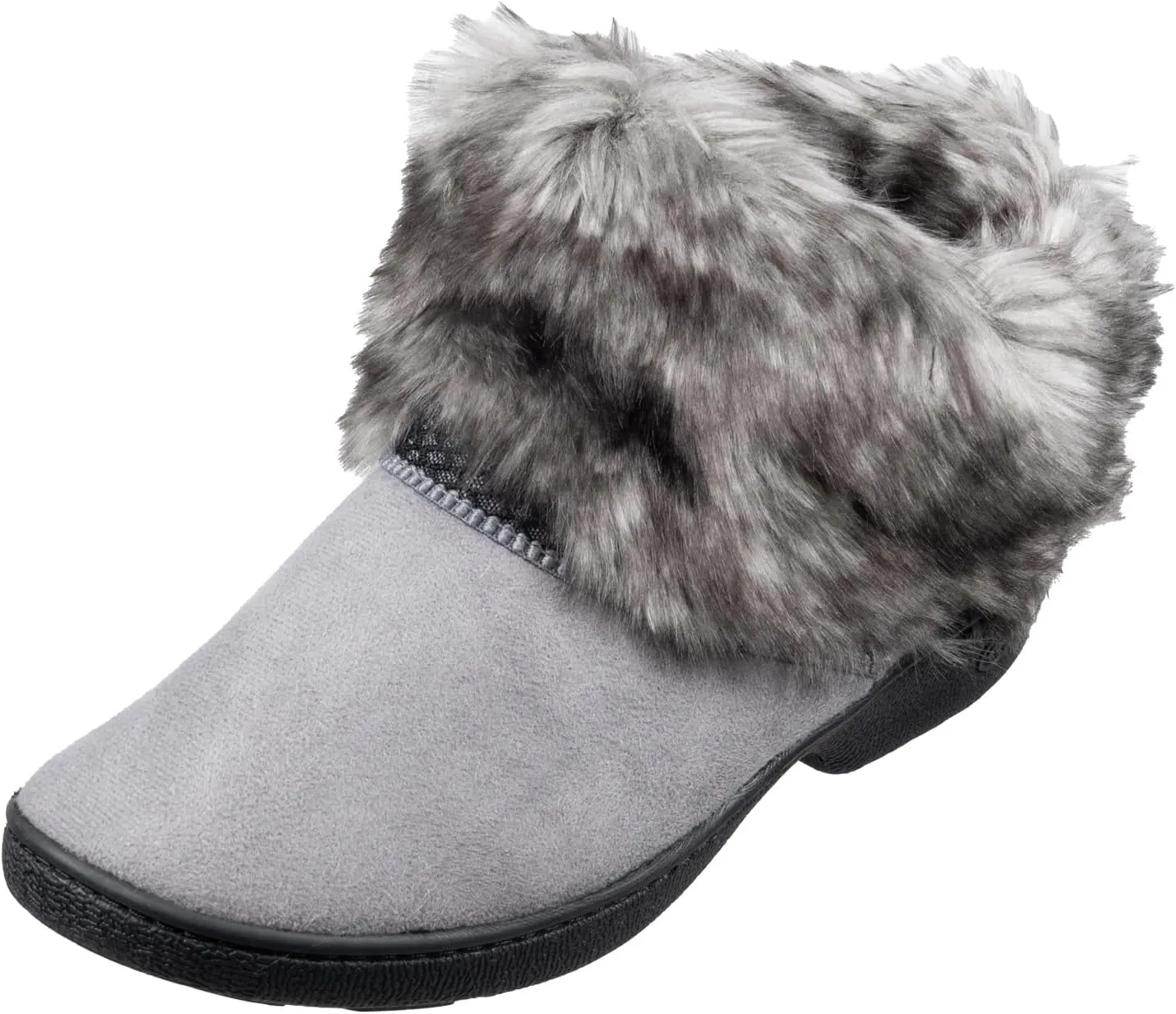 Isotoner Women's Recycled Microsuede Mallory Slipper, with Memory Foam and Indoor/Outdoor Sole