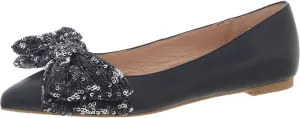 Jack Rogers Women's Debra Ballet-Leather/Sequins Flat