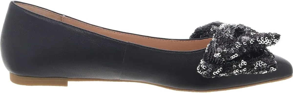 Jack Rogers Women's Debra Ballet-Leather/Sequins Flat