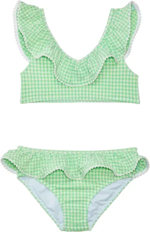 Janie and Jack Girls' Gingham Two-Piece Swimsuit (Toddler/Little Big Kid)