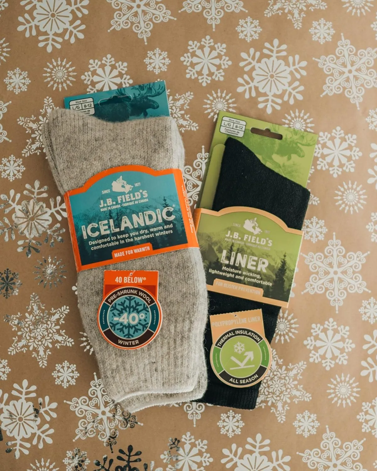 J.B. Field's -40 Below Arctic Trail Thermal Winter Socks for Hiking, Trekking & Outdoor Activity, 85% Preshrunk Wool