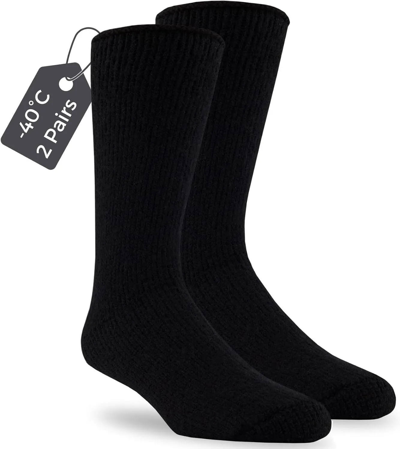J.B. Field's -40 Below Arctic Trail Thermal Winter Socks for Hiking, Trekking & Outdoor Activity, 85% Preshrunk Wool