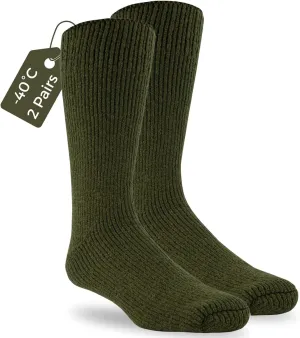 J.B. Field's -40 Below Arctic Trail Thermal Winter Socks for Hiking, Trekking & Outdoor Activity, 85% Preshrunk Wool