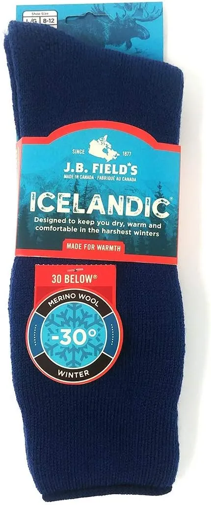 J.B. Field's Icelandic 30 Below Classic 70% Merino Wool Thermal Sock