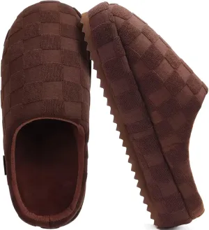 jiajiale Mens House Slippers Cozy Thick Cushion Yoga Foam Lightweight Warm Clog Slippers Slip On Indoor Outdoor Hard Rubber Sole