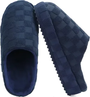jiajiale Mens House Slippers Cozy Thick Cushion Yoga Foam Lightweight Warm Clog Slippers Slip On Indoor Outdoor Hard Rubber Sole