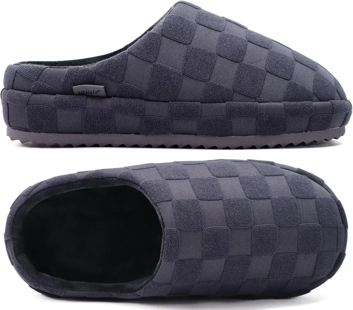 jiajiale Mens House Slippers Cozy Thick Cushion Yoga Foam Lightweight Warm Clog Slippers Slip On Indoor Outdoor Hard Rubber Sole