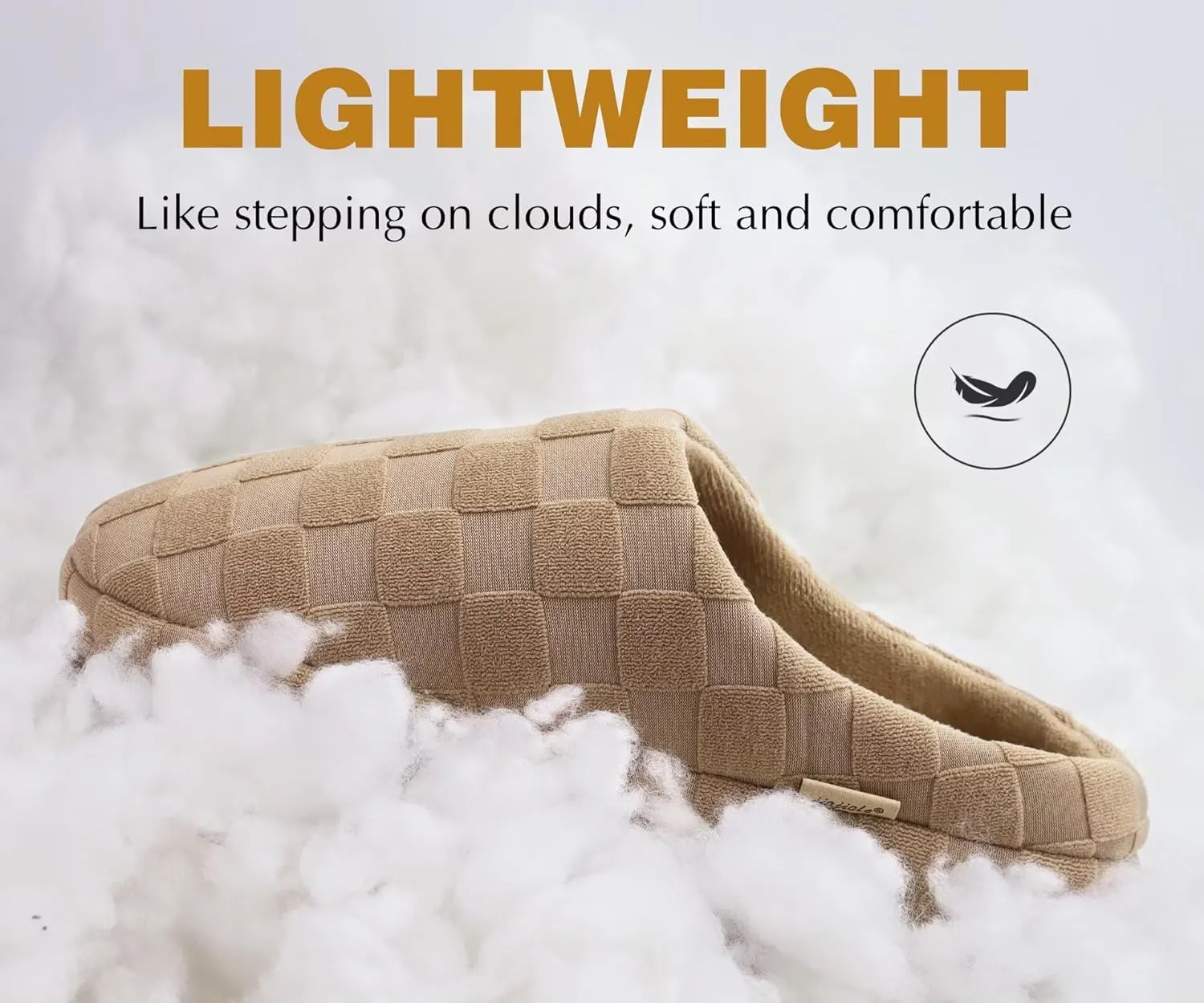 jiajiale Mens House Slippers Cozy Thick Cushion Yoga Foam Lightweight Warm Clog Slippers Slip On Indoor Outdoor Hard Rubber Sole