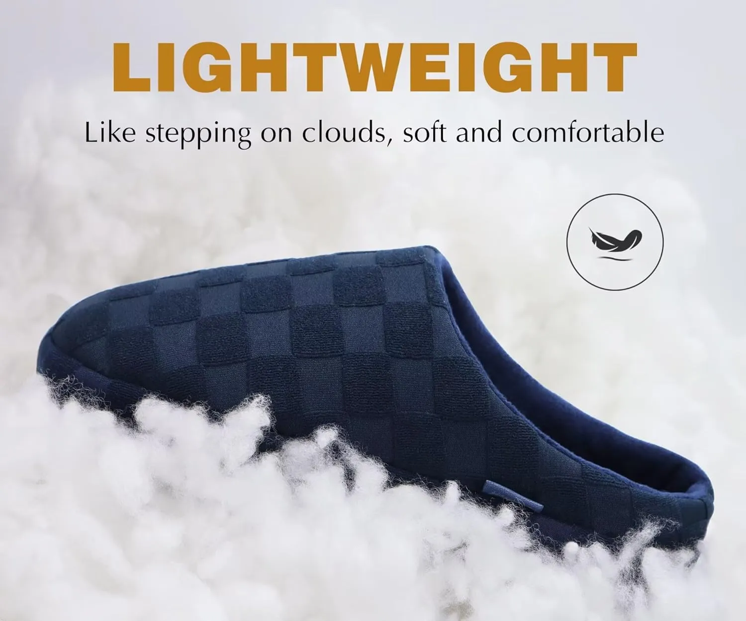 jiajiale Mens House Slippers Cozy Thick Cushion Yoga Foam Lightweight Warm Clog Slippers Slip On Indoor Outdoor Hard Rubber Sole