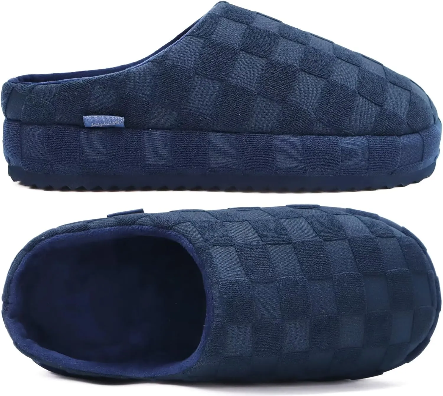 jiajiale Mens House Slippers Cozy Thick Cushion Yoga Foam Lightweight Warm Clog Slippers Slip On Indoor Outdoor Hard Rubber Sole