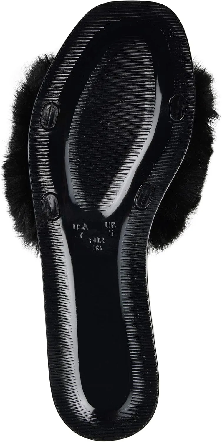Journee Women's Faux Fur Dusk Slide