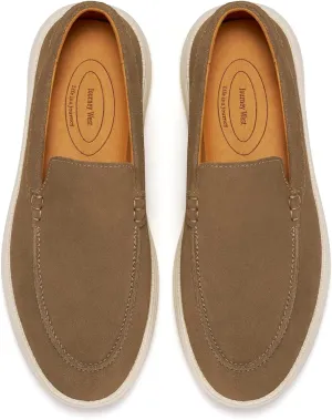 Journey West Men's Comfort Casual Slip-on Suede Leather Loafers Shoes for Men