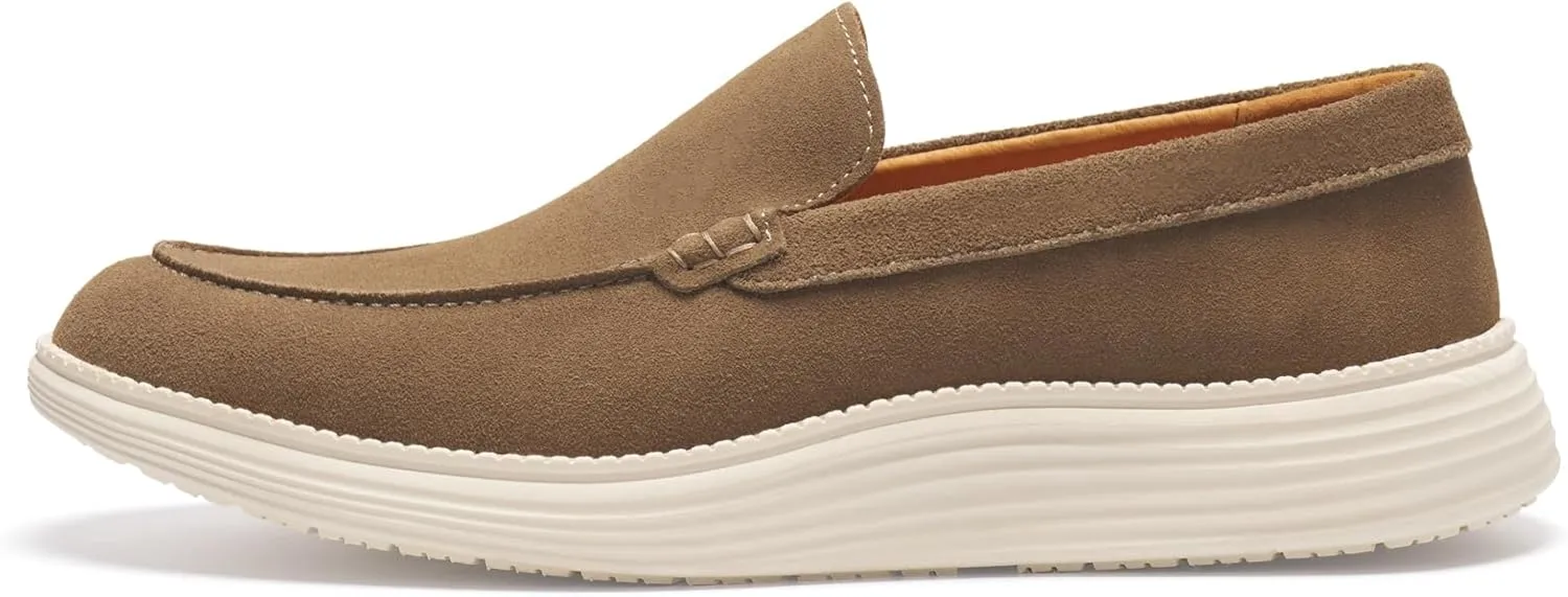 Journey West Men's Comfort Casual Slip-on Suede Leather Loafers Shoes for Men