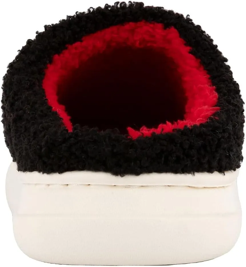 Juicy Couture Women's Faux Fur Slippers – Fuzzy Closed-Toe, Fluffy Winter House Shoes, Comfortable Slip-Ons