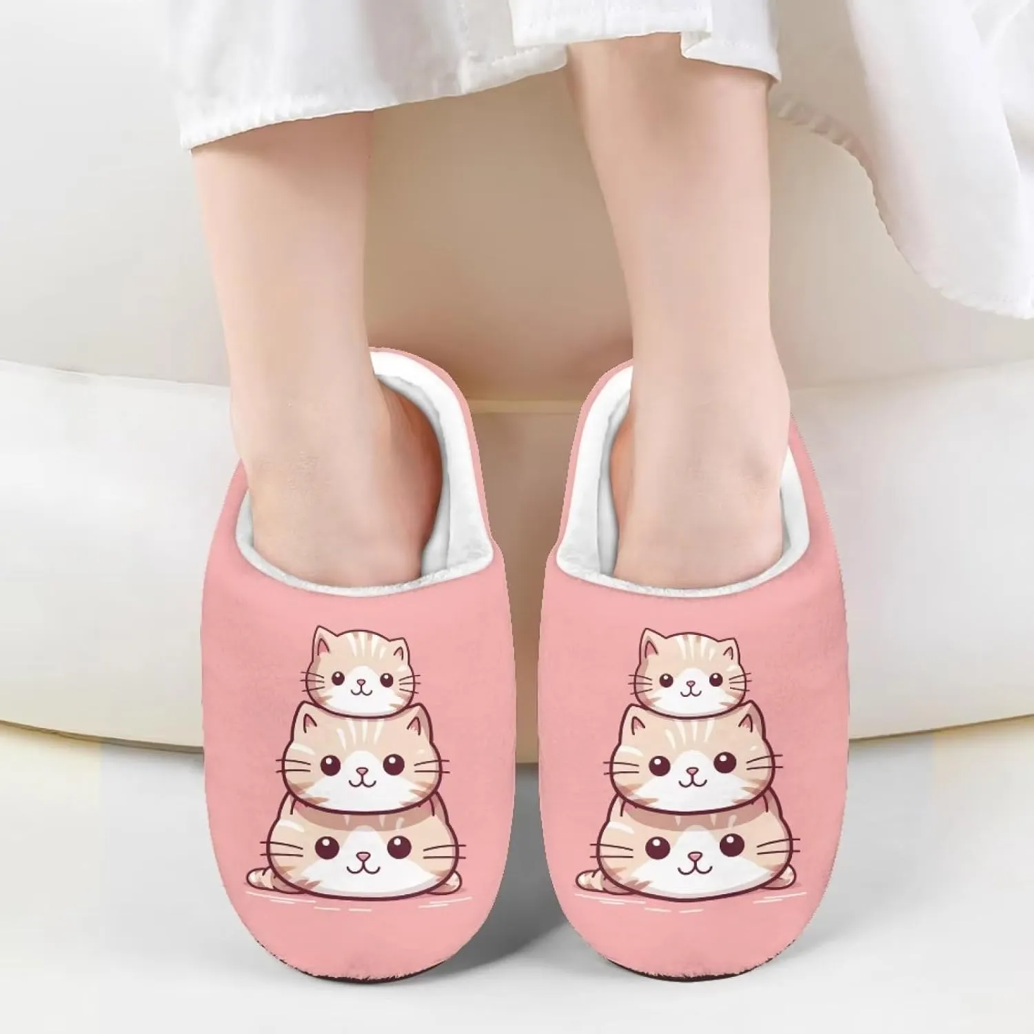 Kids House Slippers Comfort Fuzzy Slippers for Girls Boys Anti-slip Indoor Bedroom Slippers