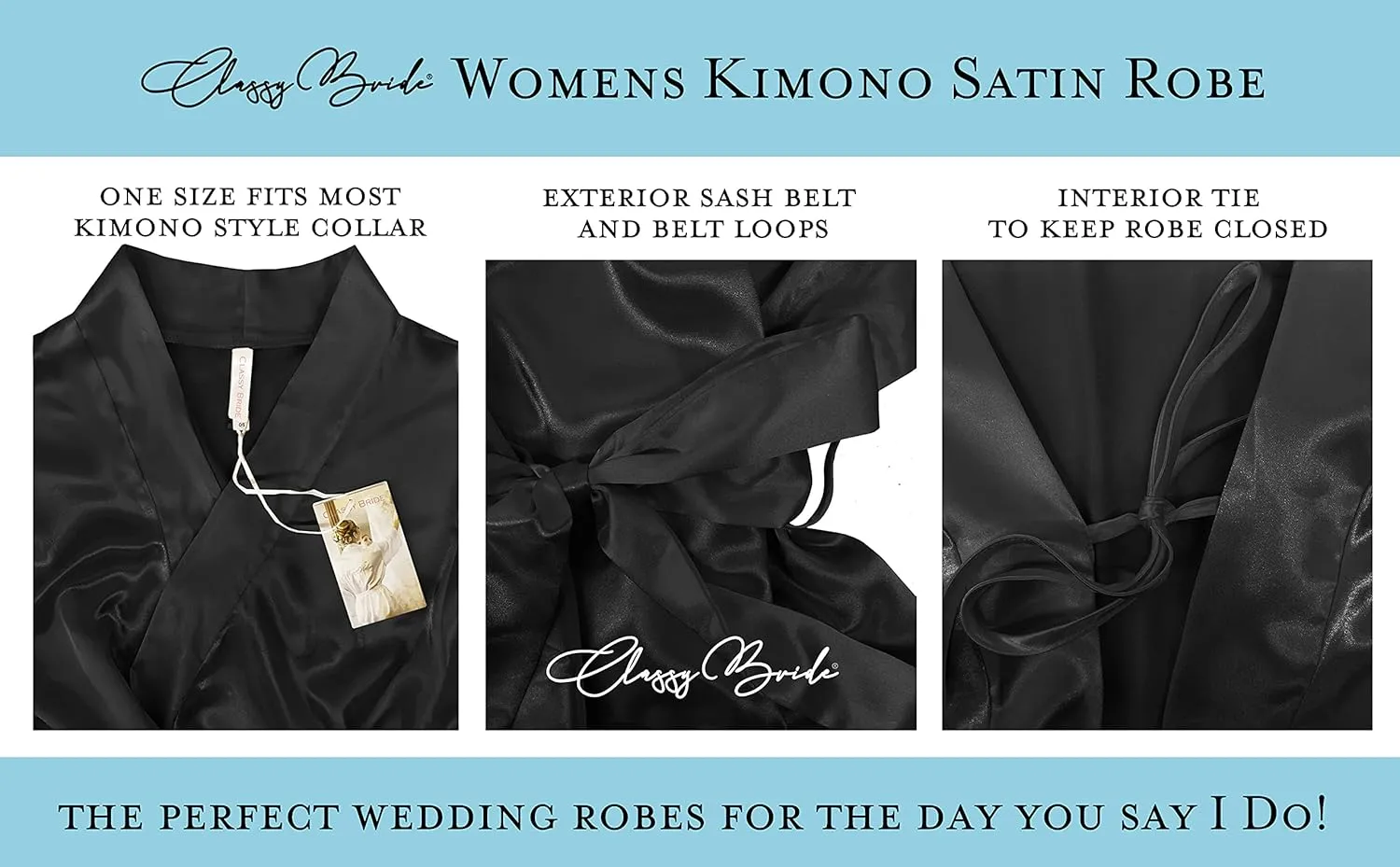 King & Queen Satin Robe Set - Gifts for Couples - Matching Satin Robes