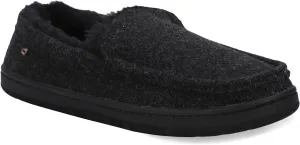 Lamo Footwear Men's Harrison Wool Slippers Moc Toe Black 10 D