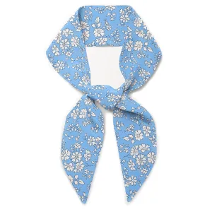 Liberty London Purse, Head, or Neck Scarf - "Capel" Sky Blue Skinny Scarf - Headband, Handbag, Purse Handle - Silky Tana Lawn Cotton