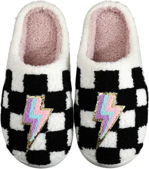 LNERIP Animal Slippers Fruit Slippers Plant Slippers Various Cartoon Patterns Fluffy Soft Memory Foam Retro Indoor Outdoor Home Couple Shoes