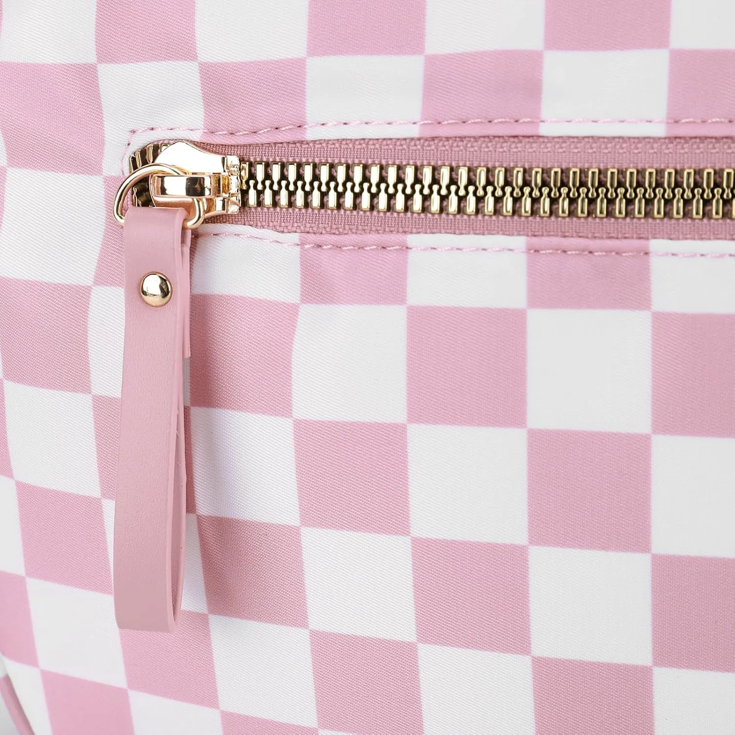 Lushandy Checkered Crossbody Bags for Women, Bum Bag Nylon Checkered Shoulder Bag Large Hobo Crossbody Purse for Travel