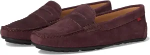 Marc Joseph New York Women's Naples Loafer Flat, Wine Suede, 8