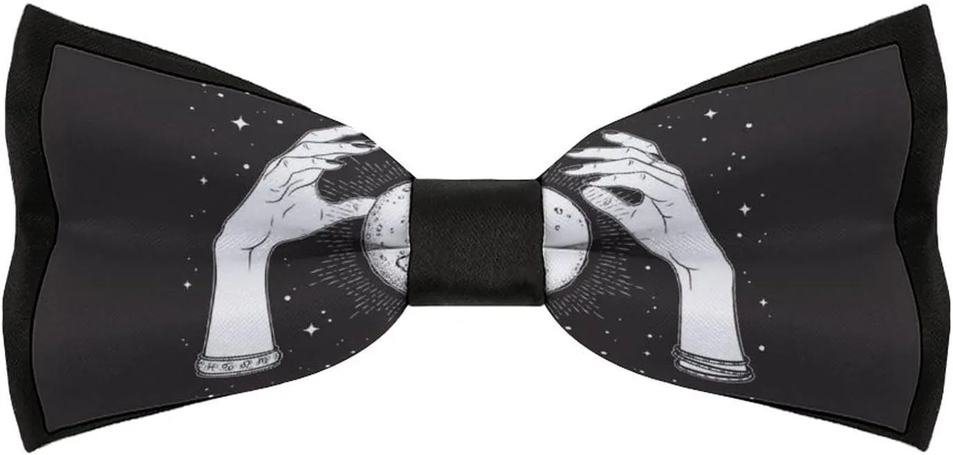 Men's Bow Tie, Adjustable Men's Pre-tied Bow Tie, Soft Men's Bowtie Necktie