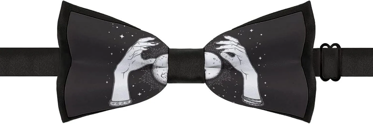 Men's Bow Tie, Adjustable Men's Pre-tied Bow Tie, Soft Men's Bowtie Necktie