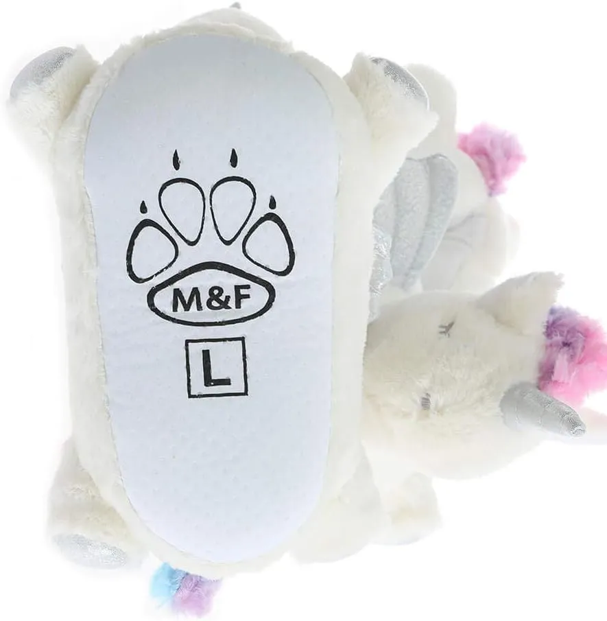 Millffy Women's Light Up Slippers Girl's Plush Footwarmer Slipper Glow in The Dark led Plush Slippers Home Shoes