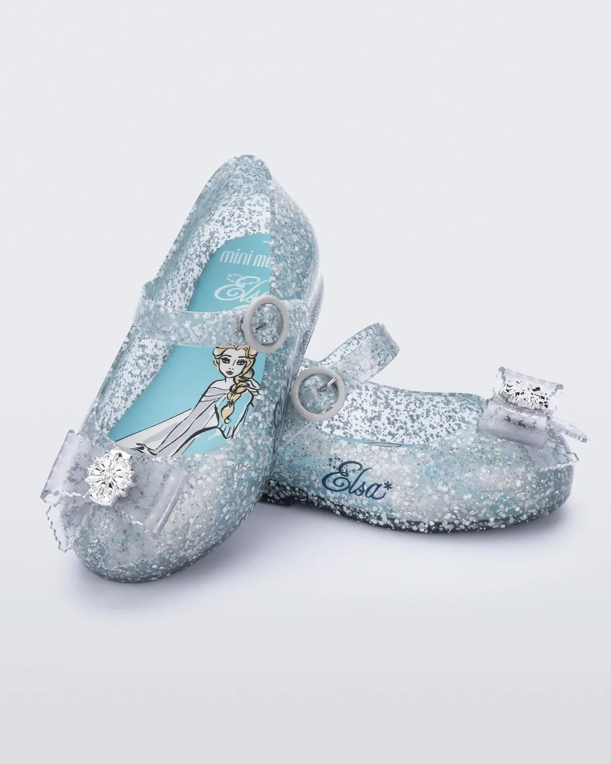 mini melissa Girl's Sweet Love   Disney Princess Mary Jane Jelly Flat for Toddlers & Babies - Jelly Shoes for Little Girls with Adjustable Strap & Side Buckle